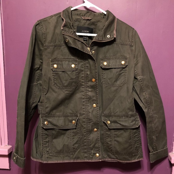 dark green army jacket